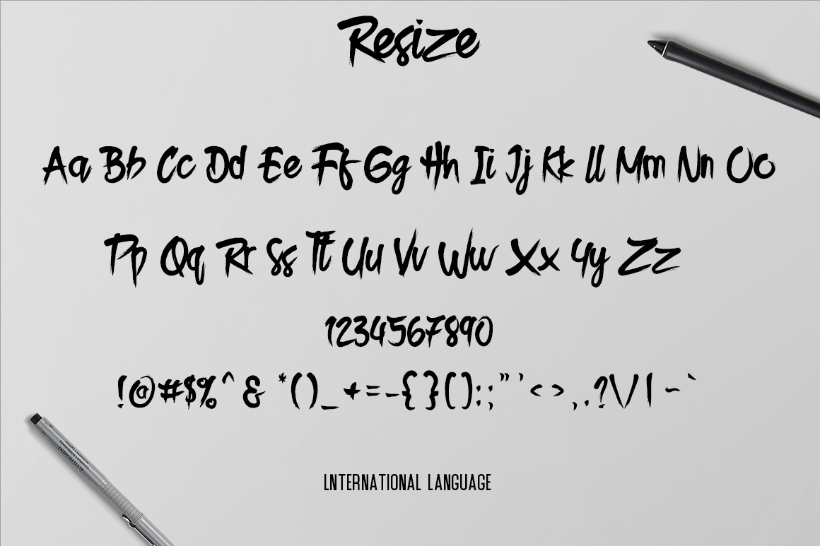 Resize Typeface