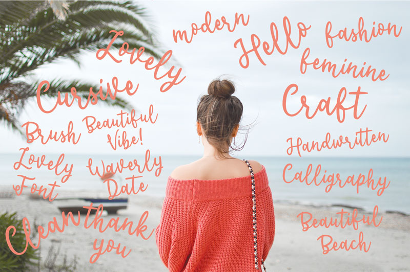 Waverly Date Font quote