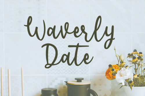 Waverly Date Font