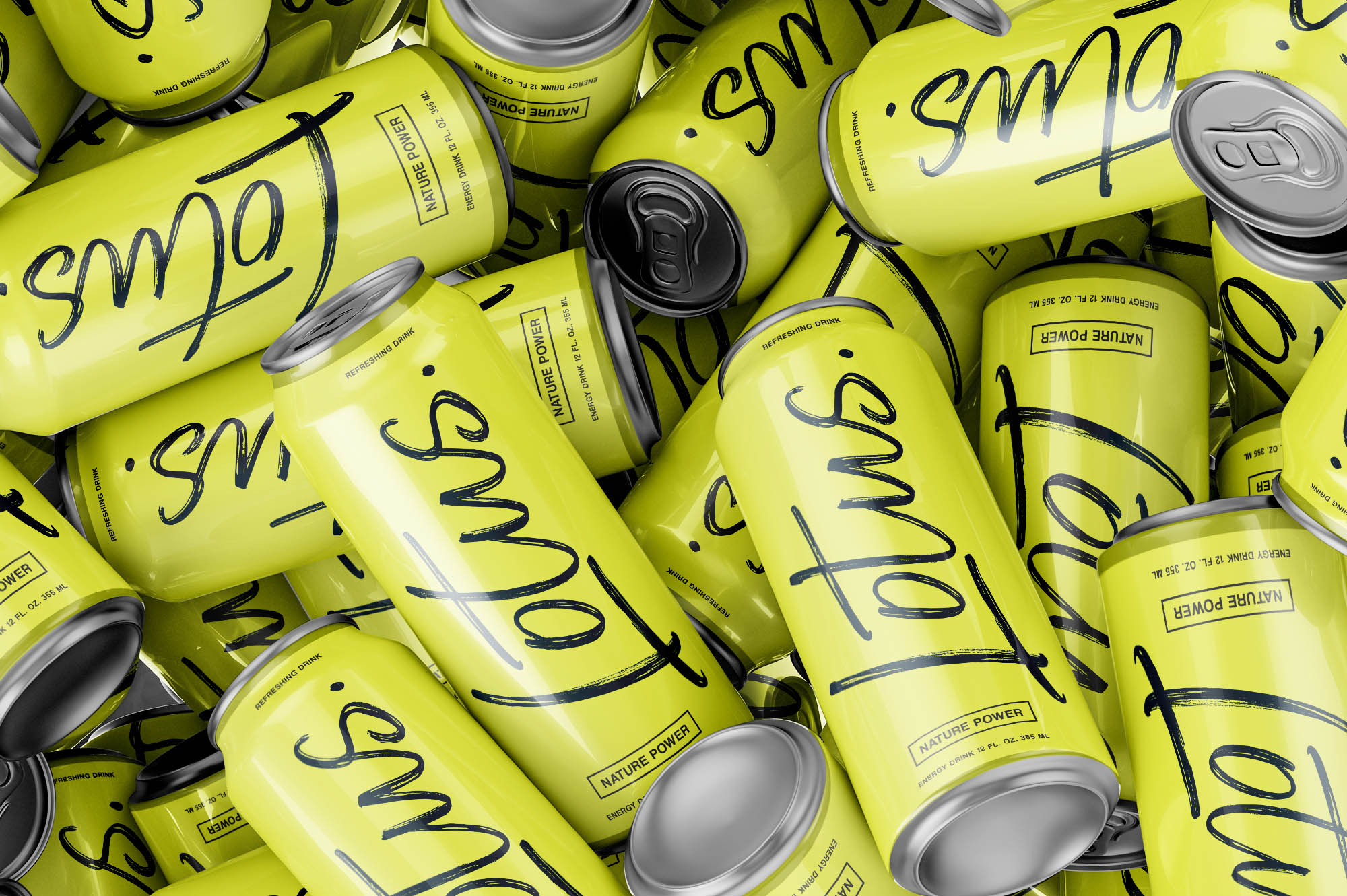 soda drink brand logo using font world sentence by sizimon